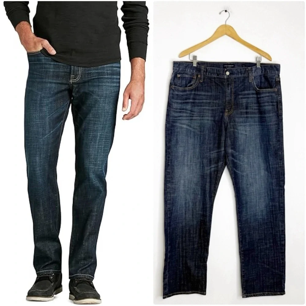Lucky Brand 329 Men’s Classic Straight Jeans Blue Denim 40x32